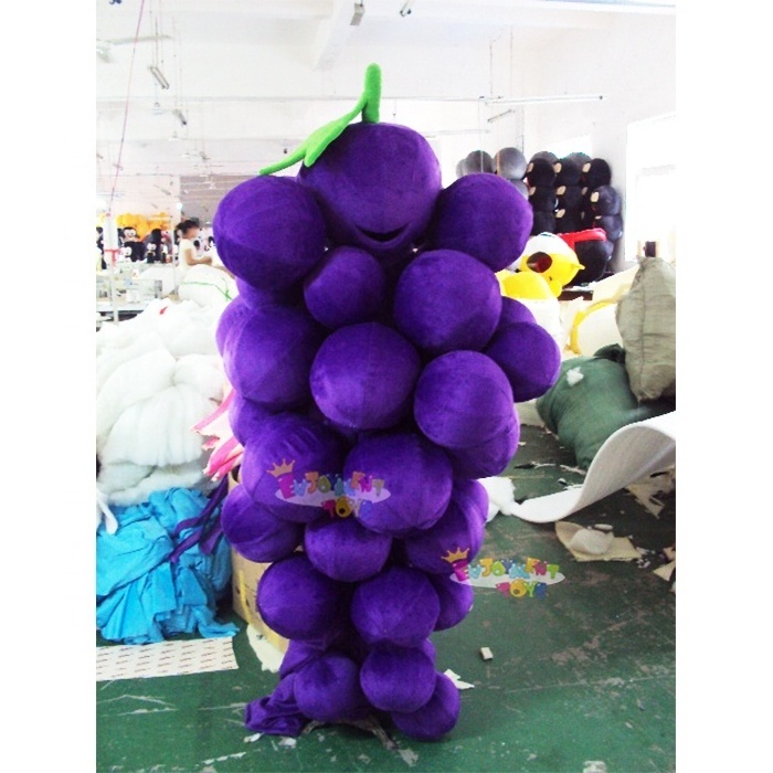 Enjoyment CE adults purple grape mascot costume custom grape fruit mascot costumes for party