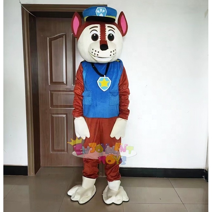 Enjoyment CE Custom Funny Adults Plush Walking dog Mascot Costume Cartoon Character paw dog Mascot Costume For  Halloween