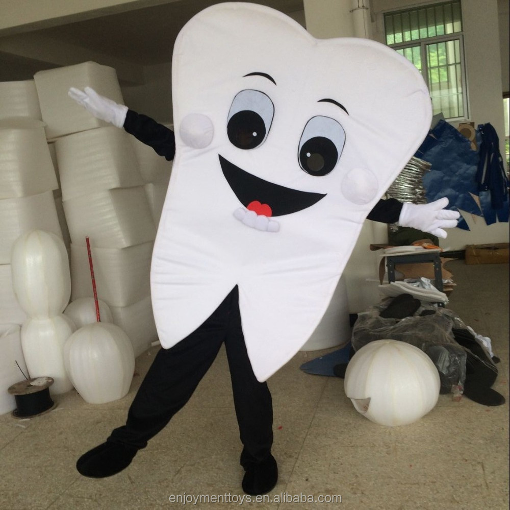 Enjoyment CE customized plush tooth mascot costumes for adults