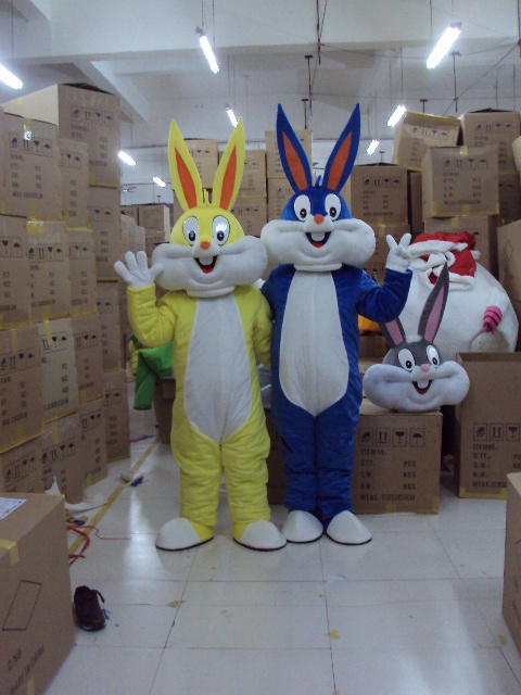 Funny Easter rabbit bugs bunny mascot costumes for adult ra