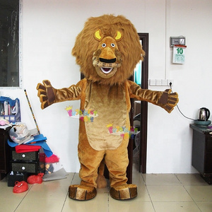 High quality CE Madagascar Lion Movie Character Mascot Costume Adult