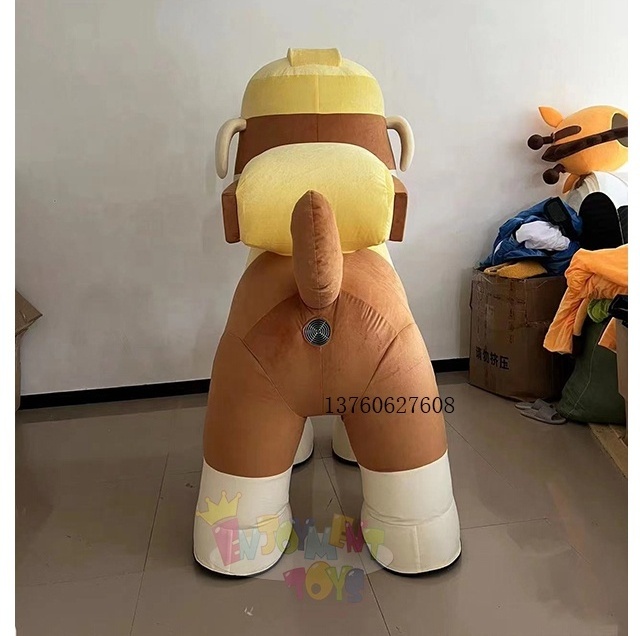 Enjoyment CE inflatable four leg paw dog mascot costume inflatable walking cartoon dog costume for sale