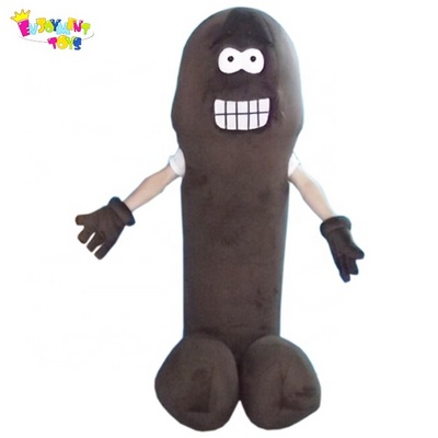 Enjoyment CE plush penis mascot costume for adult penis costume for sale