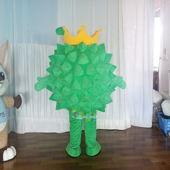 Enjoyment CE Durian Doll Mascot Costume Fruit For Adult Halloween Traje Mascotte Birthday Party