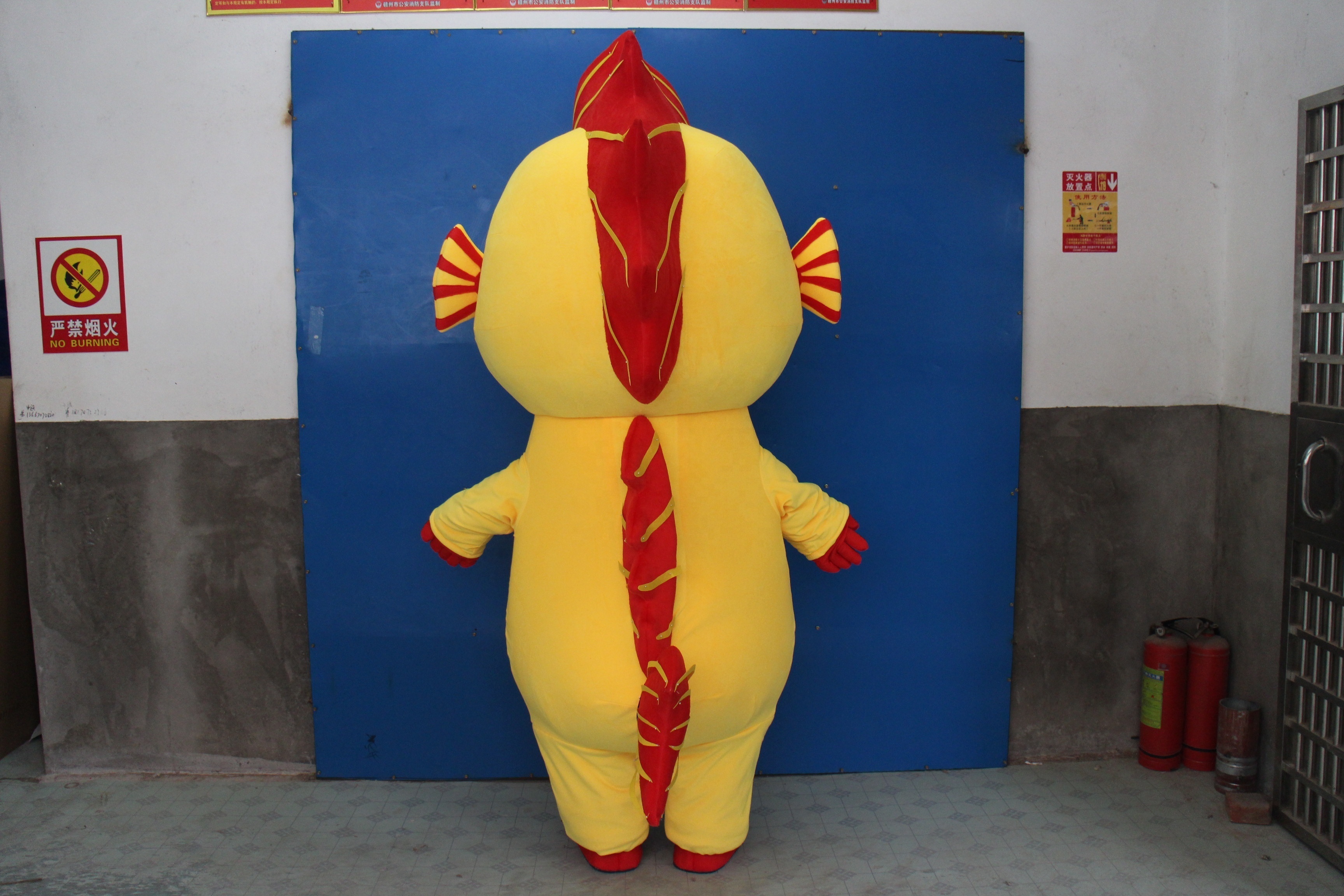 Cheap cute fish costume cartoon character yellow fish mascot costumes for adult