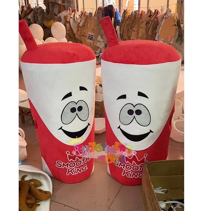 Hot sale Smoothie king cup mascot costume for sale advertising