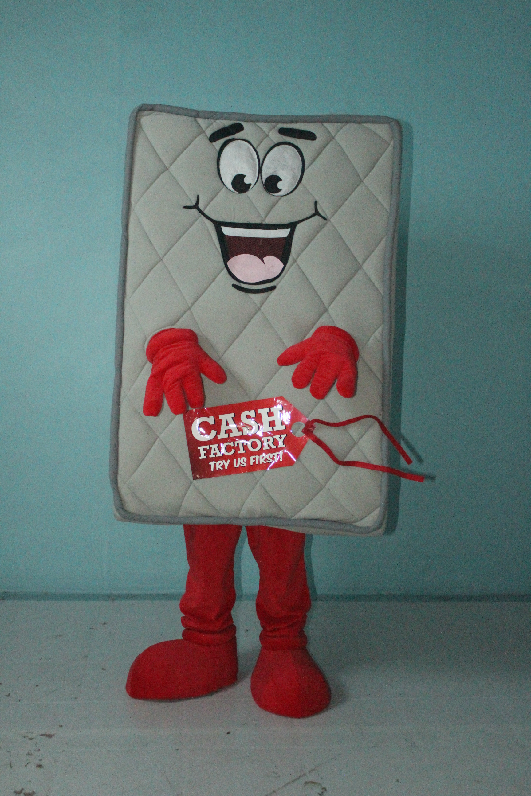 Enjoyment CE adults mattress man mascot costume commercial for sale