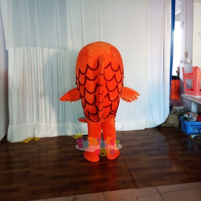 Enjoyment CE orange carp fish Mascot Costume Unisex Cartoon Apparel Cosplay carp fish costume for Christmas Halloween