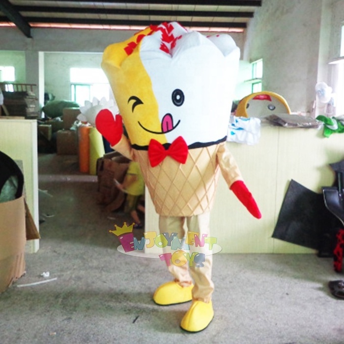 Enjoyment OEM ice-cream mascot custom food mascot costume for sale