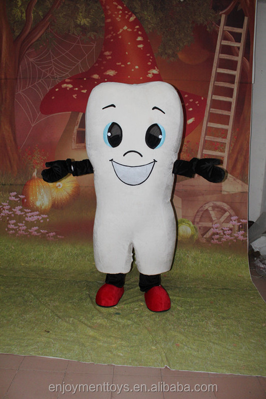 Enjoyment CE customized plush tooth mascot costumes for adults