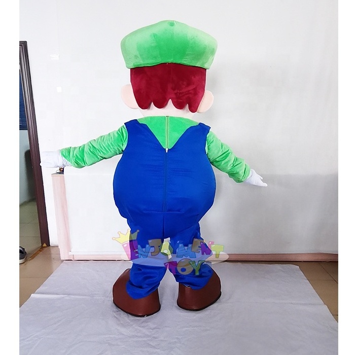 High quality CE custom cartoon character Super Mario & Luigi mascot costume/ Mario mascotte costume for sale