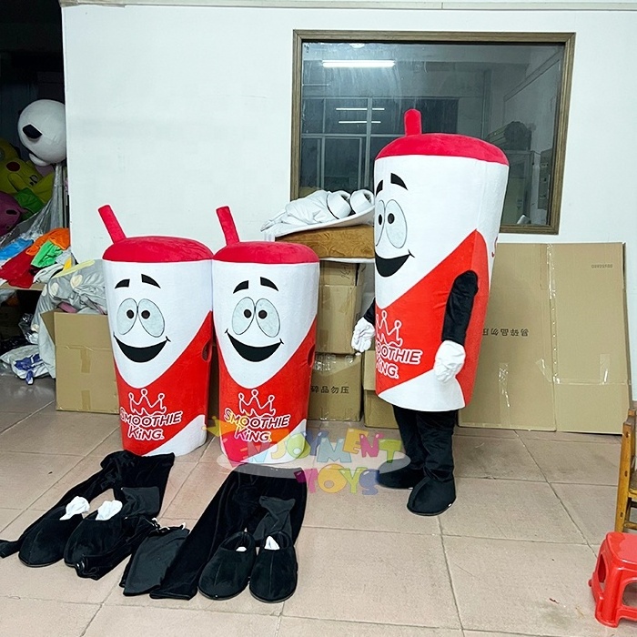 Hot sale Smoothie king cup mascot costume for sale advertising