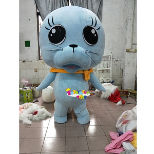 Guangzhou Enjoyment Customized Inflatable Sea Lion Mascot Costume Inflatable Sea Lion Adult Party Mascot