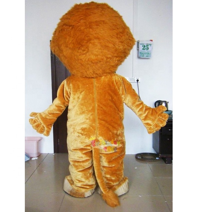 High quality CE Madagascar lion mascot costume movie character with super plush soft mascot costume for adult