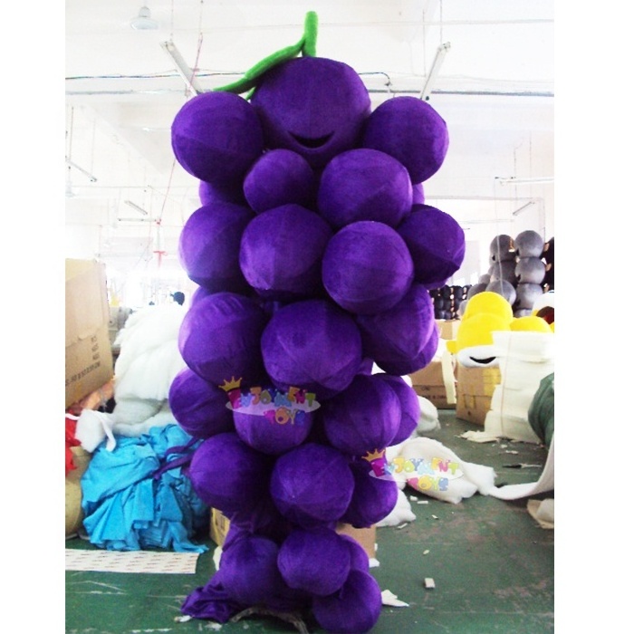 Enjoyment CE adults purple grape mascot costume custom grape fruit mascot costumes for party