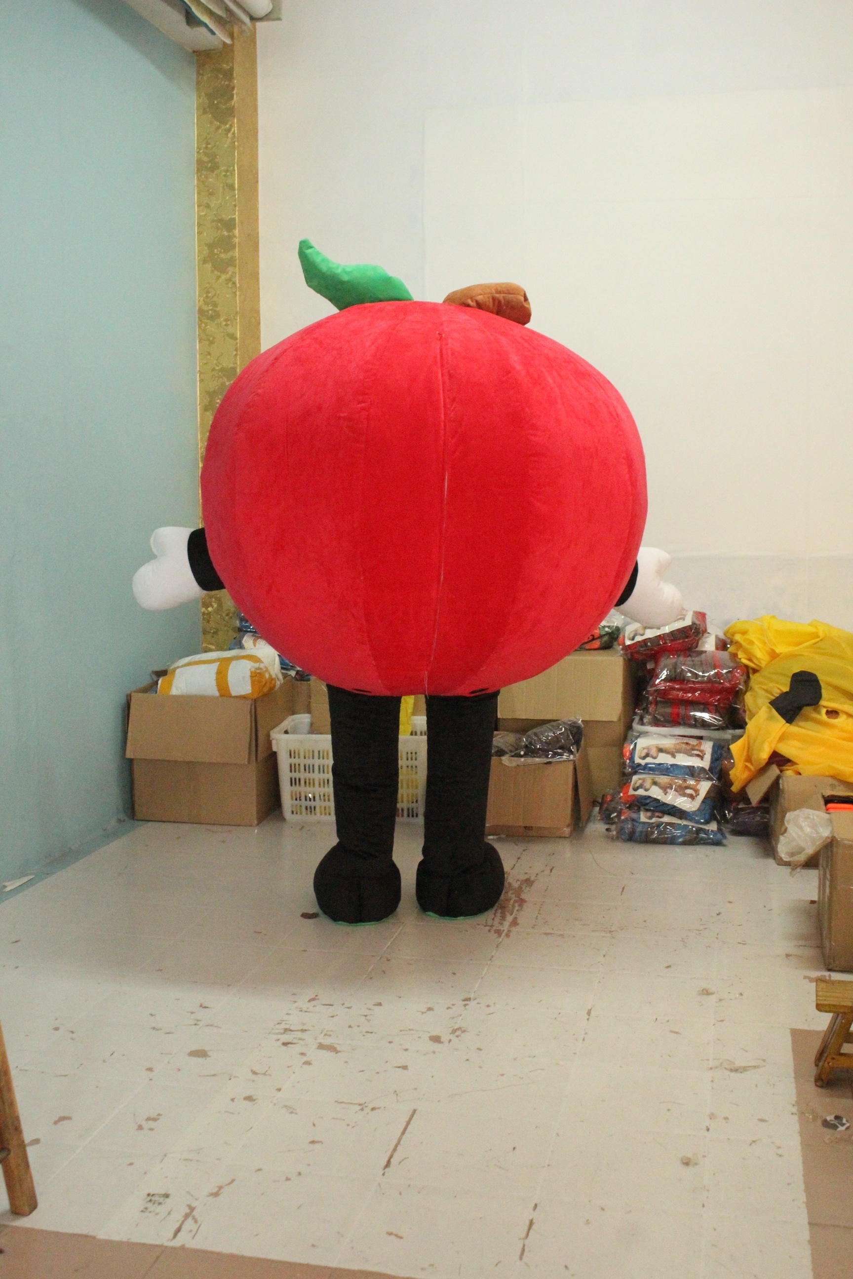 Enjoyment CE customized fashion cartoon Inflatable apple mascot costume Cute fruit mascot large event adult party costume