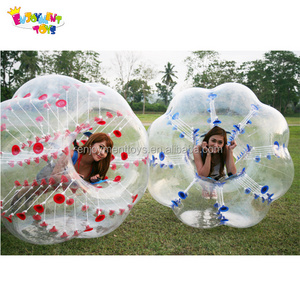 PVC/TPU crazy sport giant human sized balloon soccer bubble ball for sale