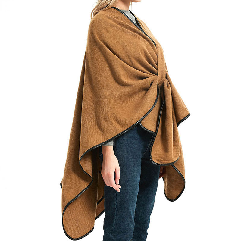 2021 New Fashion Winter Warm Plaid Ponchos And Capes For Women Oversized Shawls Wraps Cashmere Pashmina Female Bufanda Mujer