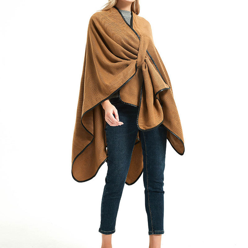 2021 New Fashion Winter Warm Plaid Ponchos And Capes For Women Oversized Shawls Wraps Cashmere Pashmina Female Bufanda Mujer