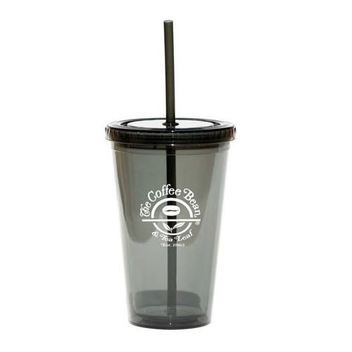 Personalized 16oz.Insulated double wall plastic Acrylic Tumbler with dome lid straw