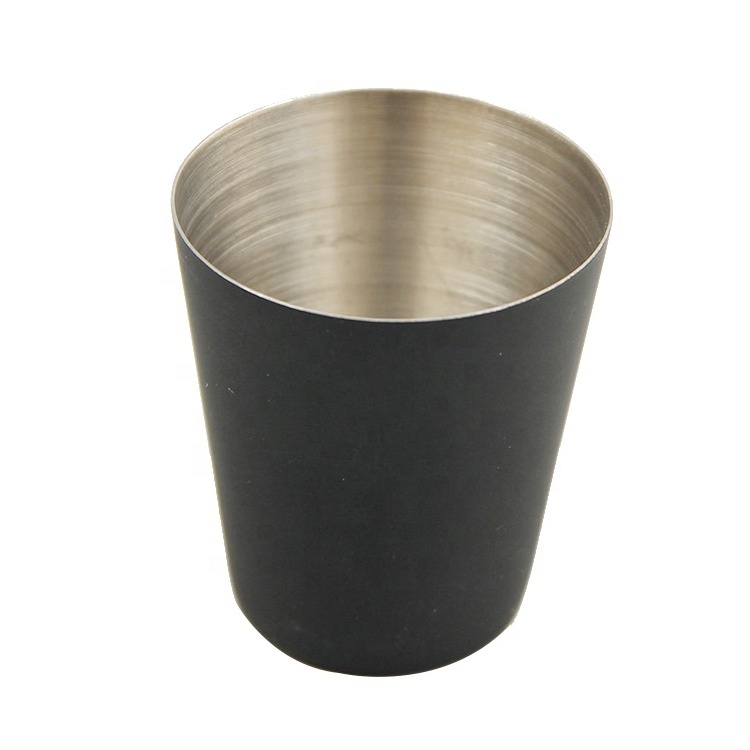 wholesale foos grade safe 1oz small stainless steel shot glass tasting cups