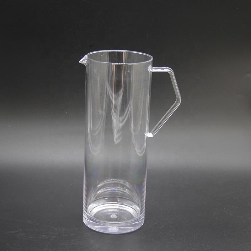 Customizable 1.8L Acrylic Clear Plastic round Water Iced Tea Pitcher Jug with Lid Option for Cold Water Bottle or Water Kettle