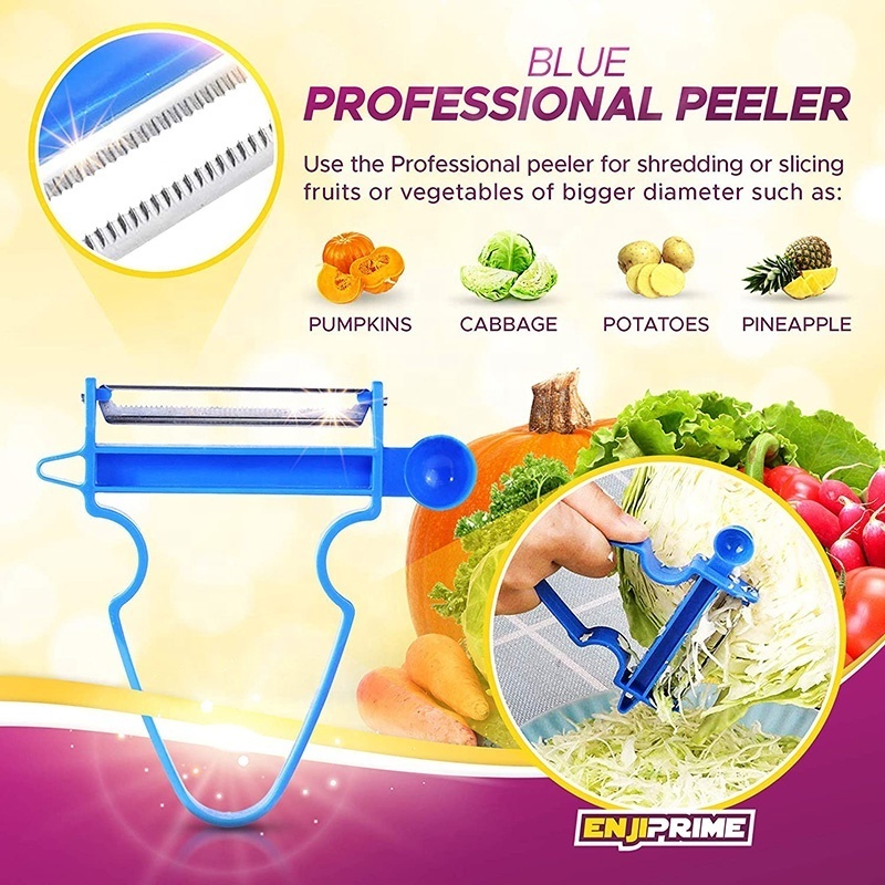 3Pcs  Multi Function Peelers Trio Peelers Vegetables Julienne Peeler Cutter and Grater