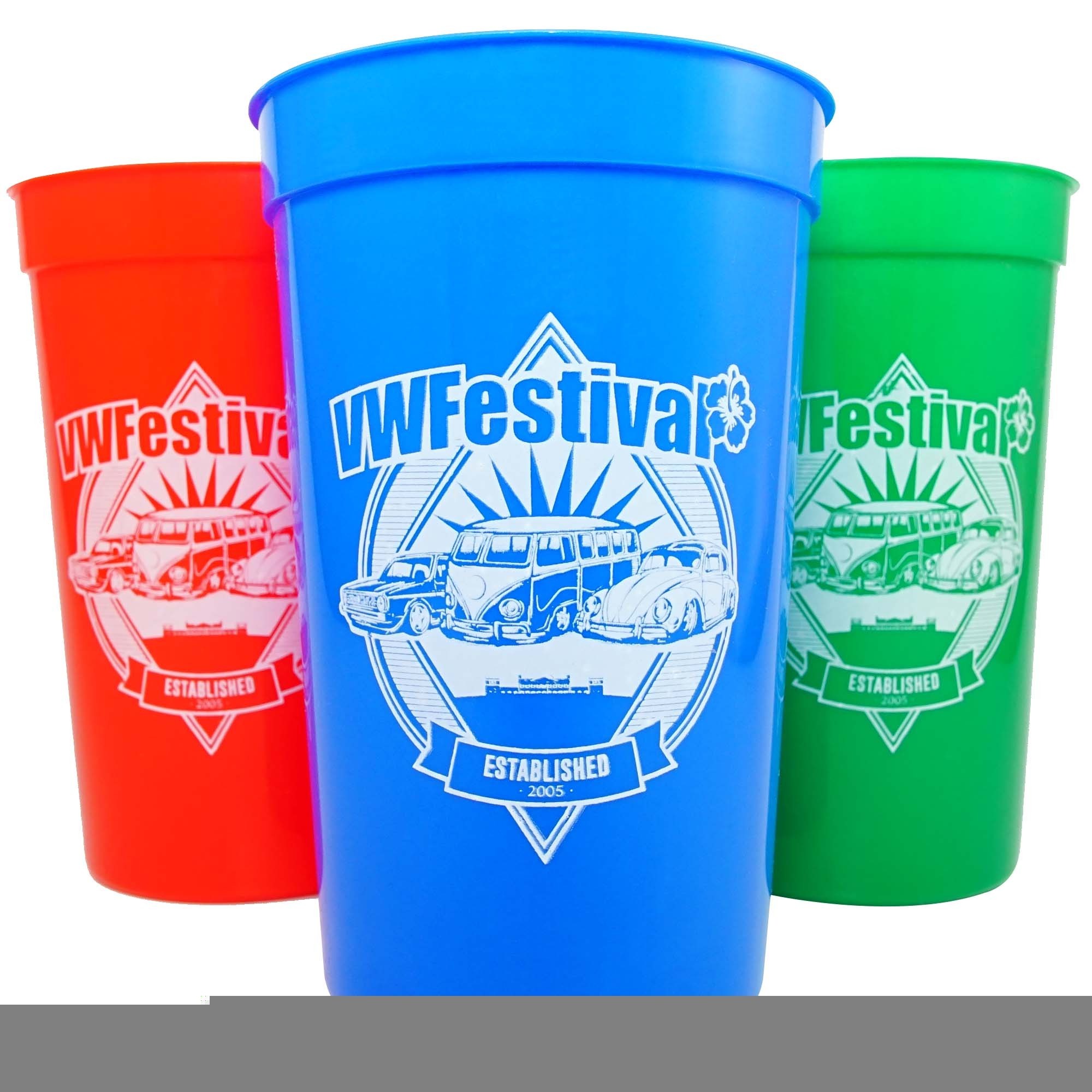 Personalized custom birthday party cup 16oz plastic stadium cups