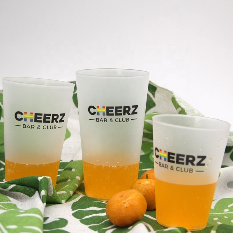 Reusable 10 OZ 12 OZ 14 OZ 16 OZ 20 OZ  12oz drinking cups thanksgiving plastic cups with logo custom