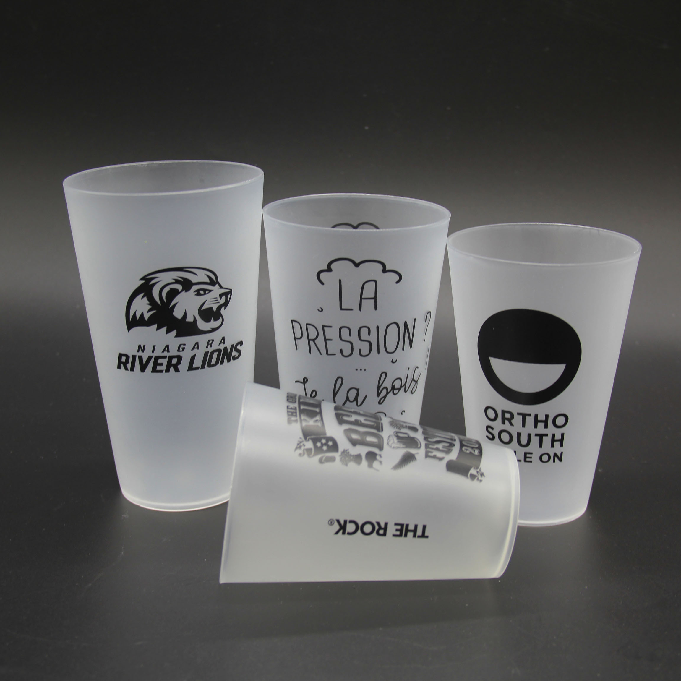 Reusable 10 OZ 12 OZ 14 OZ 16 OZ 20 OZ  12oz drinking cups thanksgiving plastic cups with logo custom