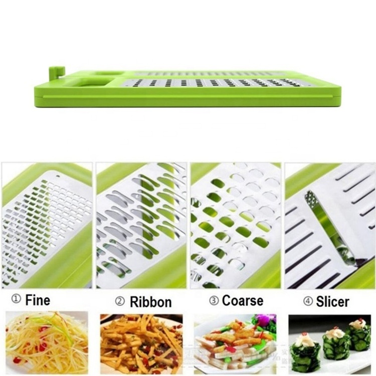 Kitchen 4 In 1 Slicer Folds Flat Grater For Vegetable Gadgets Cooking Tools