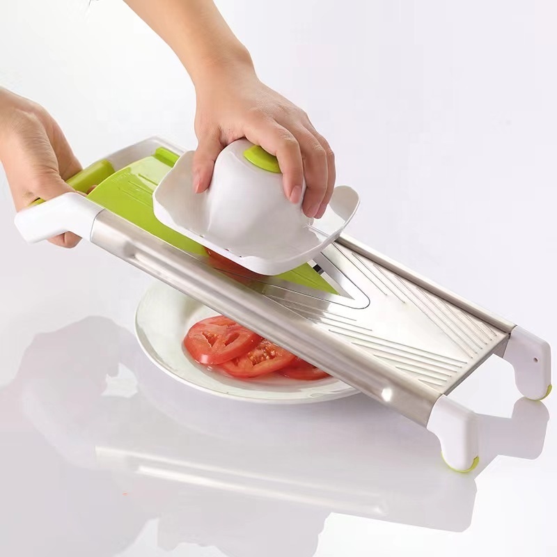 Mandolin slicer spiralizer 5 in 1 V blade julienne vegetable grater slicer