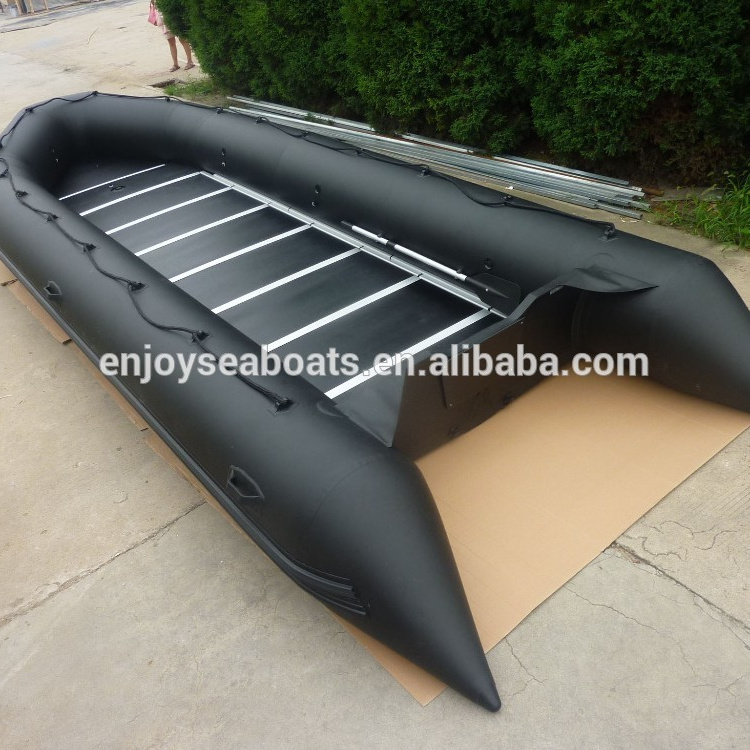 4.7m 6m 7m 8m large long inflatable boats with 1.2mm PVC pontoon boat