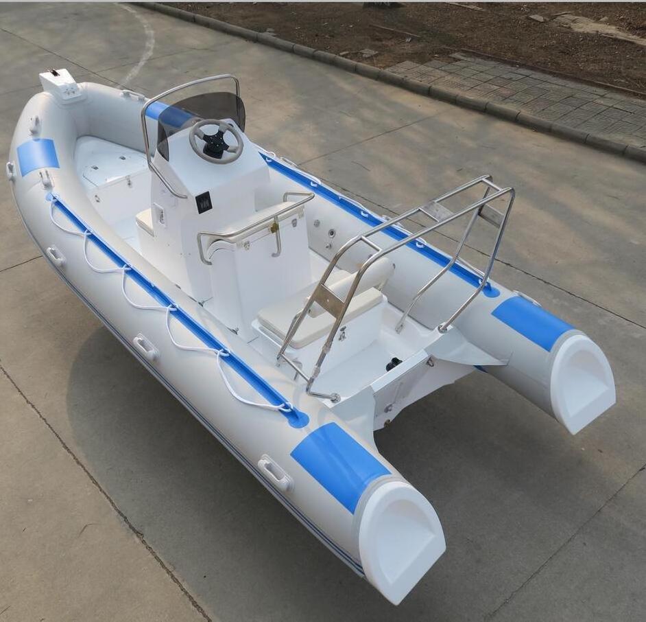 Over 20Years Inflatable Ribs Double Fiberglass Hull Deep V Rib Boat