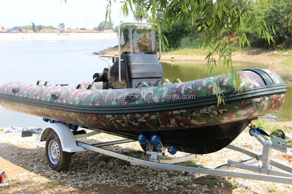 2024 China fast patrol fishing folding rib boat 520 for sale WITH CE