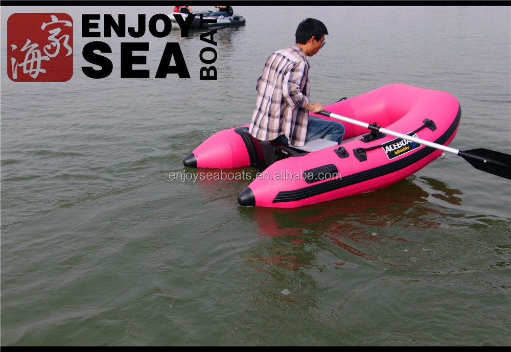 2024 Rigid inflatable small Aluminum floor fishing  boat with motor,2 person speed boat