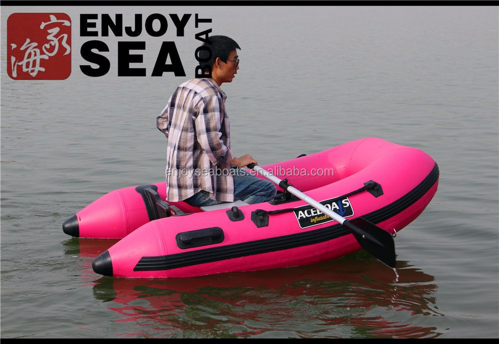 2024 Rigid inflatable small Aluminum floor fishing  boat with motor,2 person speed boat