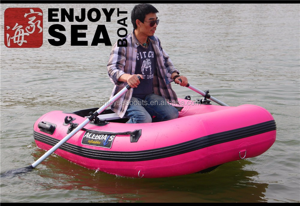 2024 Rigid inflatable small Aluminum floor fishing  boat with motor,2 person speed boat