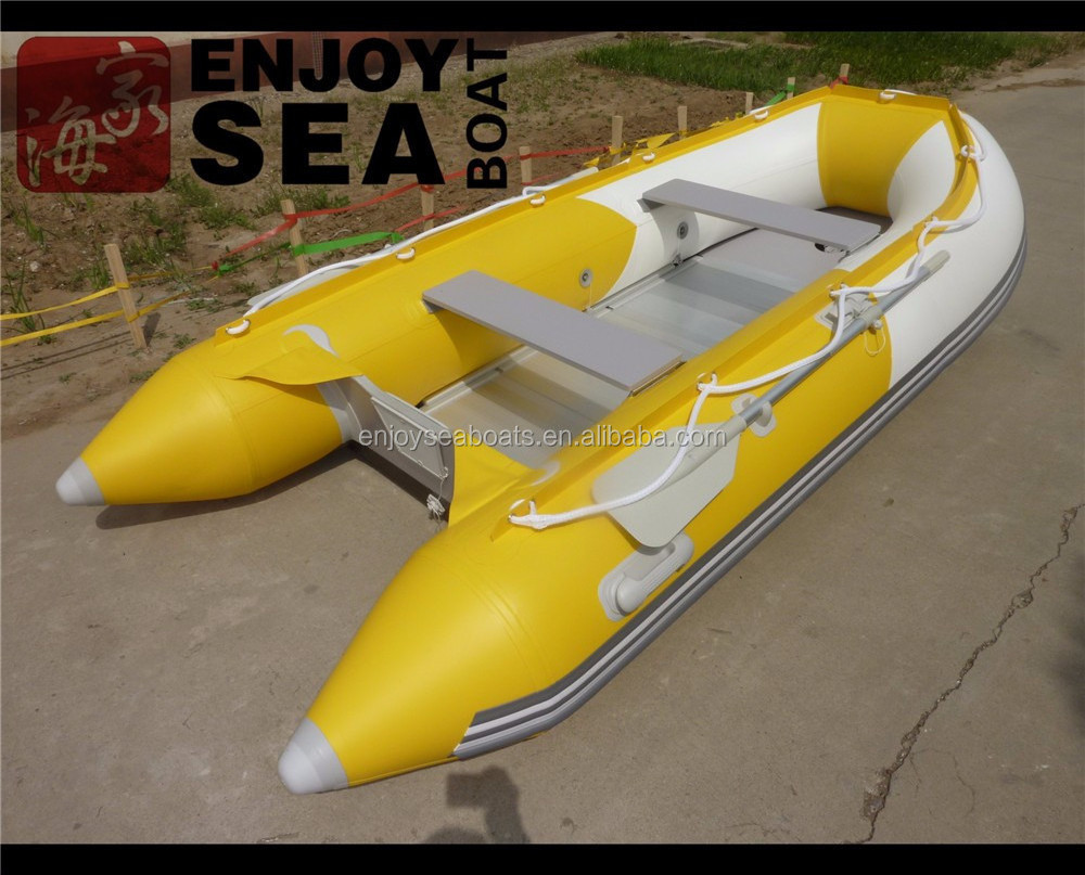 2023 Heavy Duty Inflatable Boat with Aluminum Floor and Seat Bag 4 person Sport Boat!