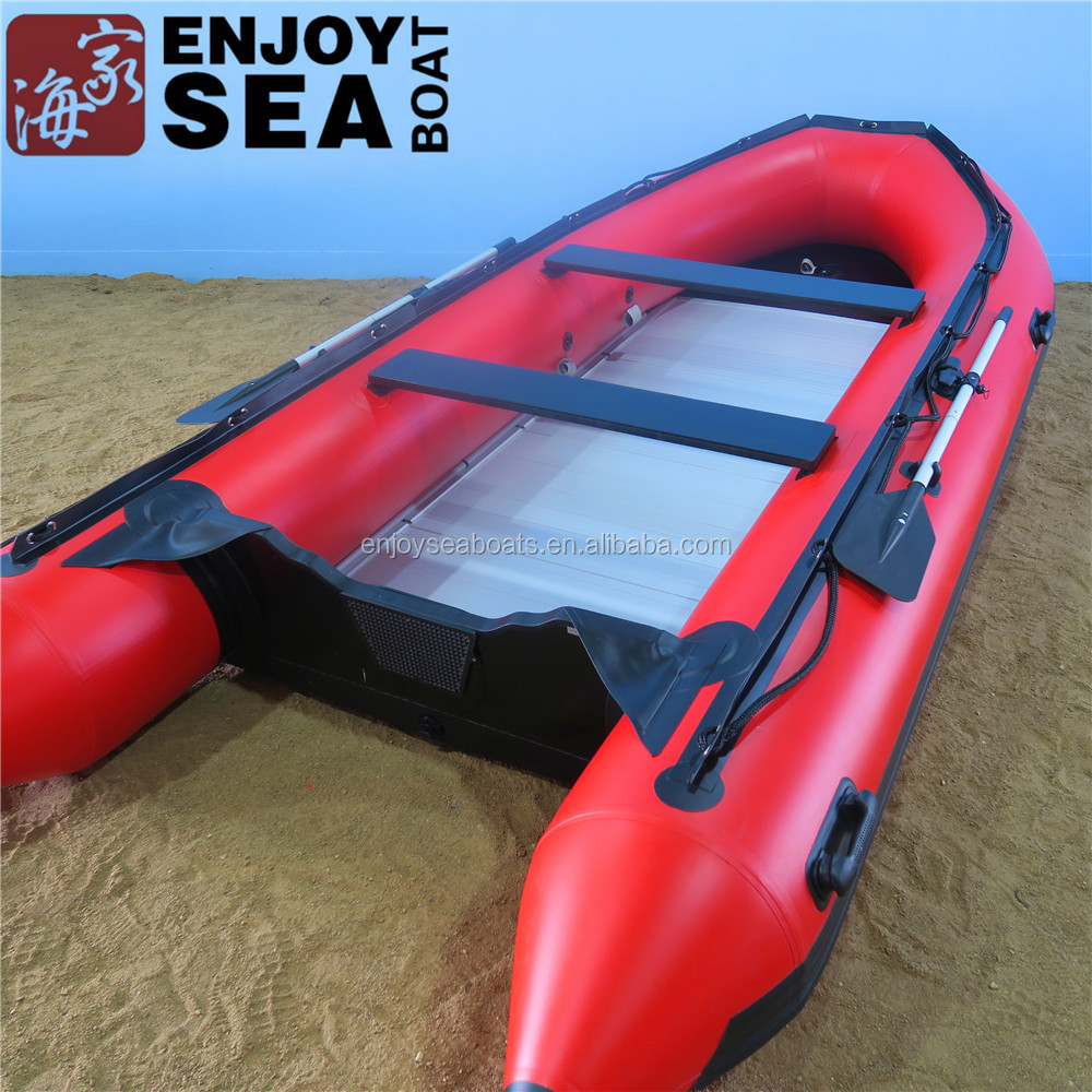 TWO TONE KOREA PVC Aluminum FLOOR Inflatable Boat (CE)