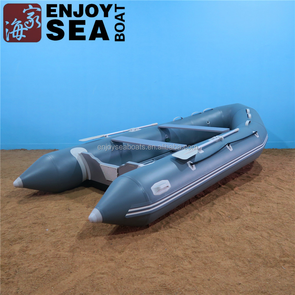 2016 China pvc Aluminum floor inflatable sailing catamaran!