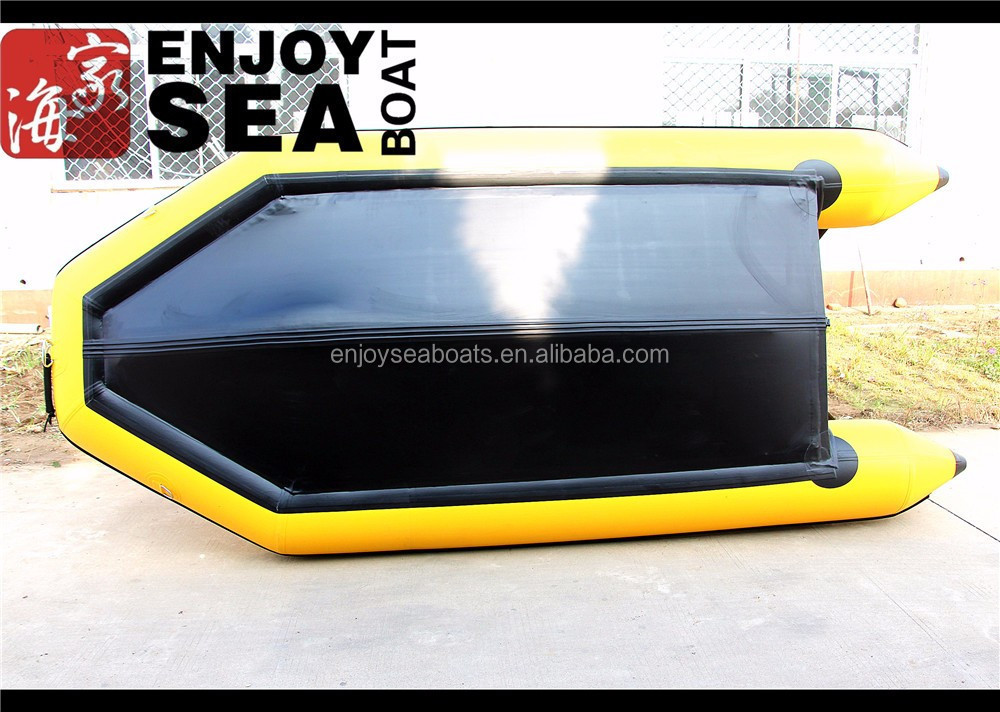 CE certification and PVC hull material ,aluminum floor boat China SALE