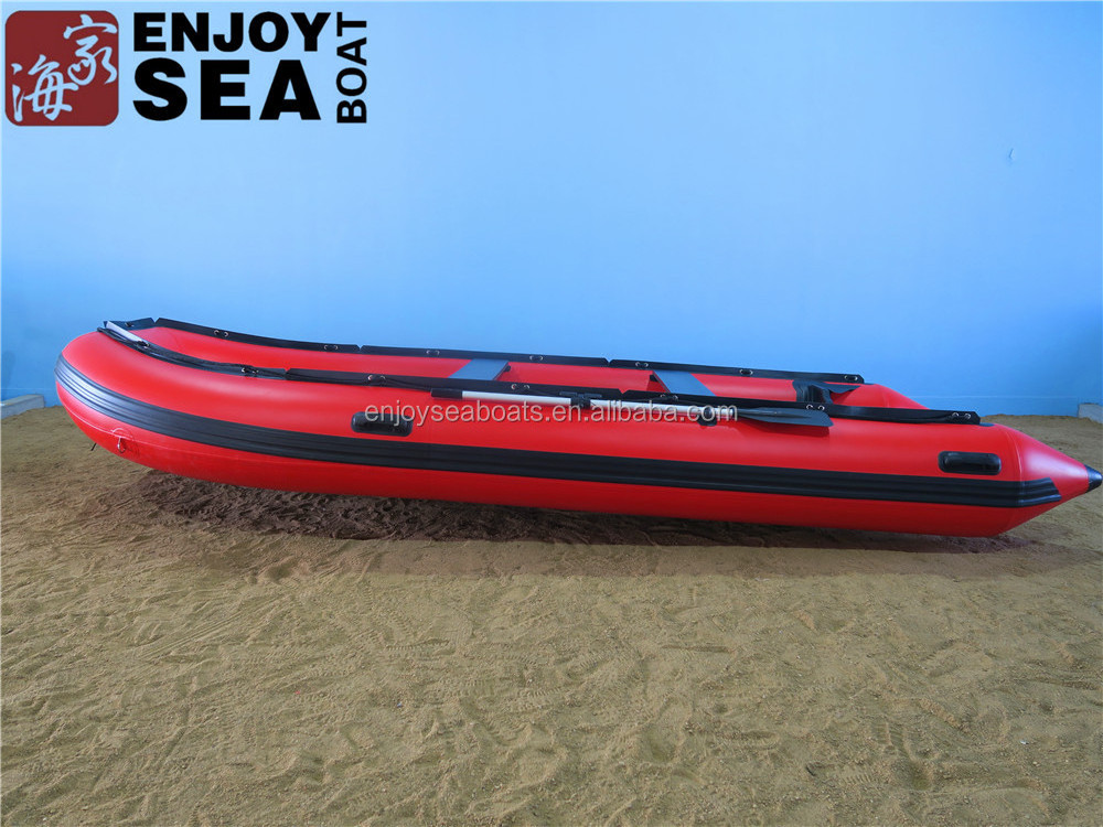 TWO TONE KOREA PVC Aluminum FLOOR Inflatable Boat (CE)