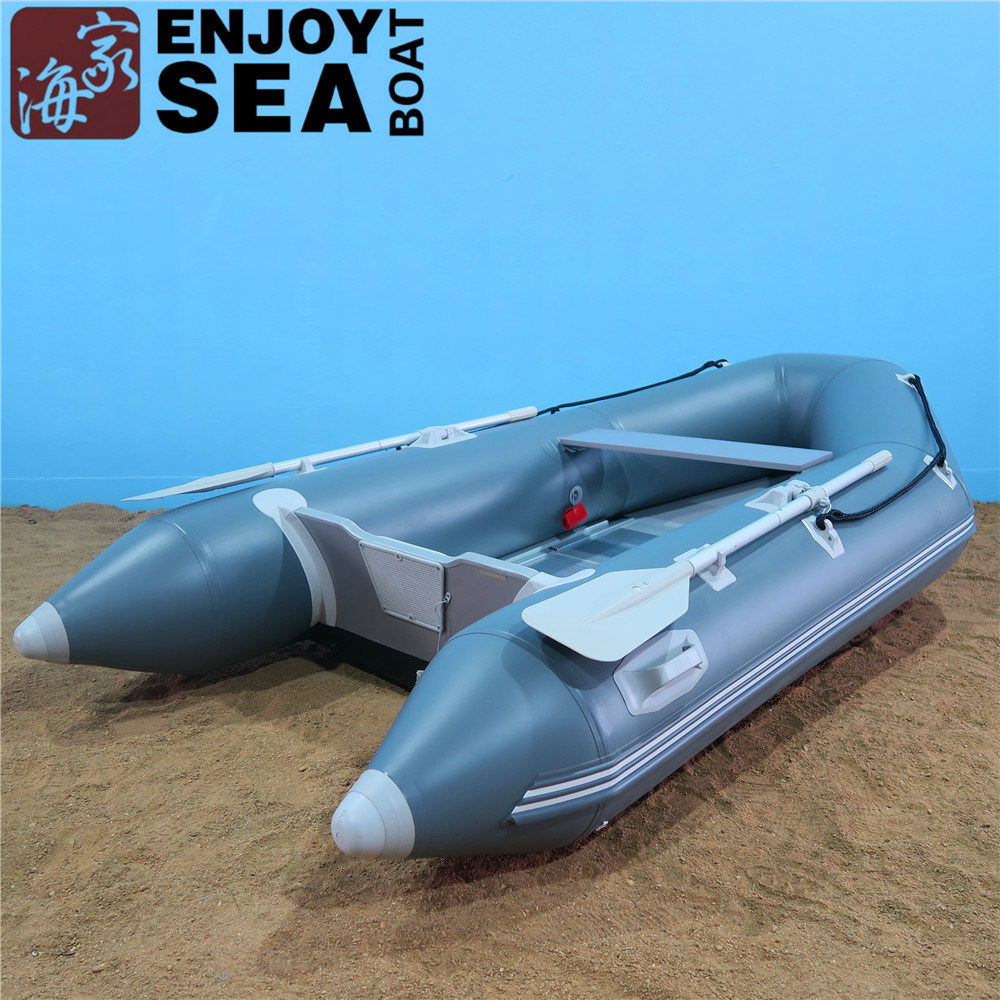 2016 China pvc Aluminum floor inflatable sailing catamaran!