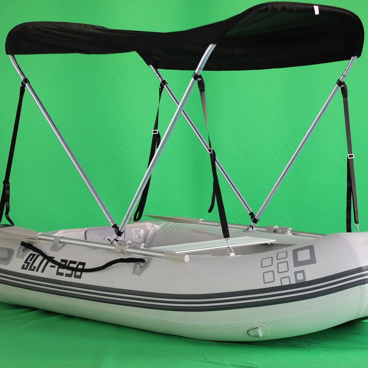 Hot Selling 320 Cm White Color Inflatable Fishing Boat with Canopy