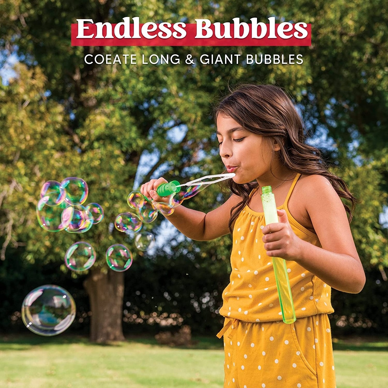 24 Pack 14.6 inch Big Bubble Wands Bulk 2 Dozen for Summer Toy Bubbles Party Favors Supplies for Kids