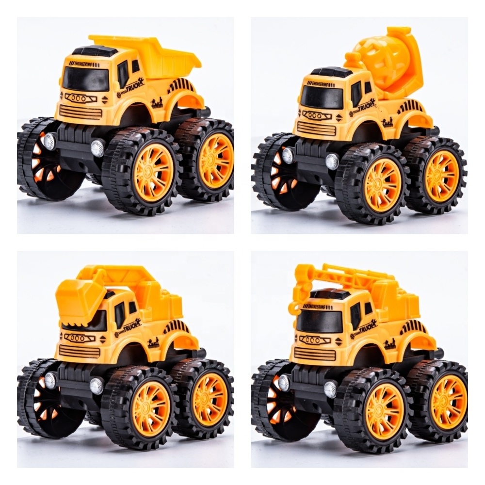 Monster Truck Toys Friction Powered Toy Cars Push and Go Vehicles for Kids Best Christmas Birthday Party Gift for Boys Girls