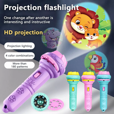 Children's Projector Flashlight Slide Projection Light Toy Slide Flashlight Lamp Other Educational Toys