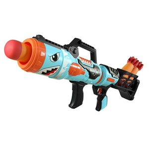 Hot Selling Barrel Launcher Fires Foam Rockets Includes 6 Rockets Compatible with RL Blaster Shark Rocket Launch Toys