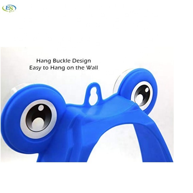 On-line hot sales baby toilet trainer stand up Frog Potty Training Urinal for Boys Toilet with Funny Aiming Target